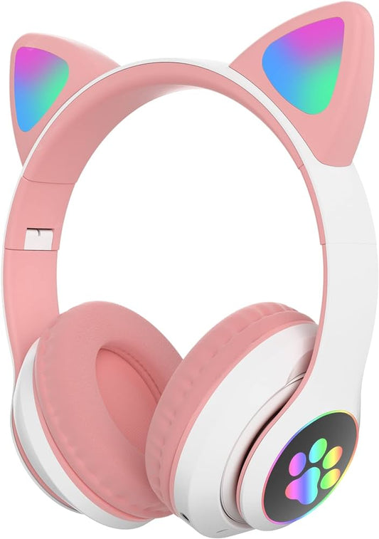 Fone Gatinho Sem Fio Com Led - Dalupsu 